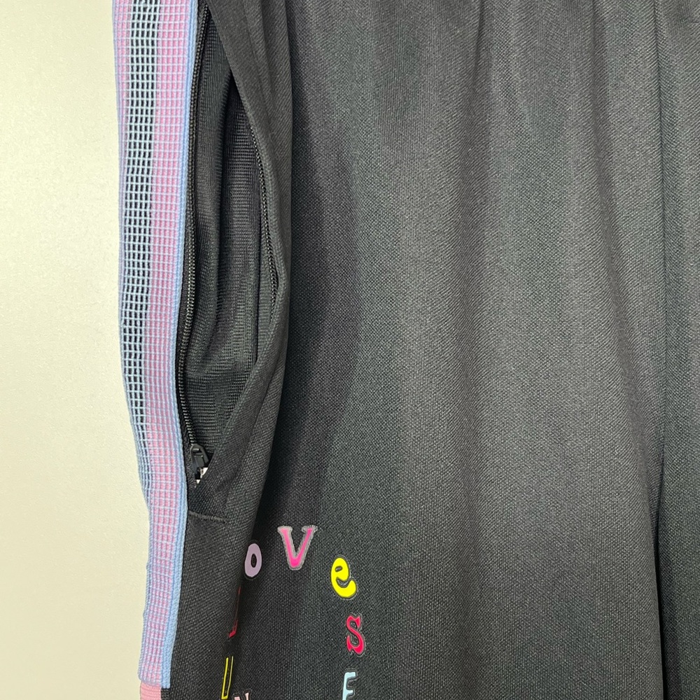 Adidas Black and Multicolor Primegreen Women's L Activewear Legging Pants - Picture 4 of 12